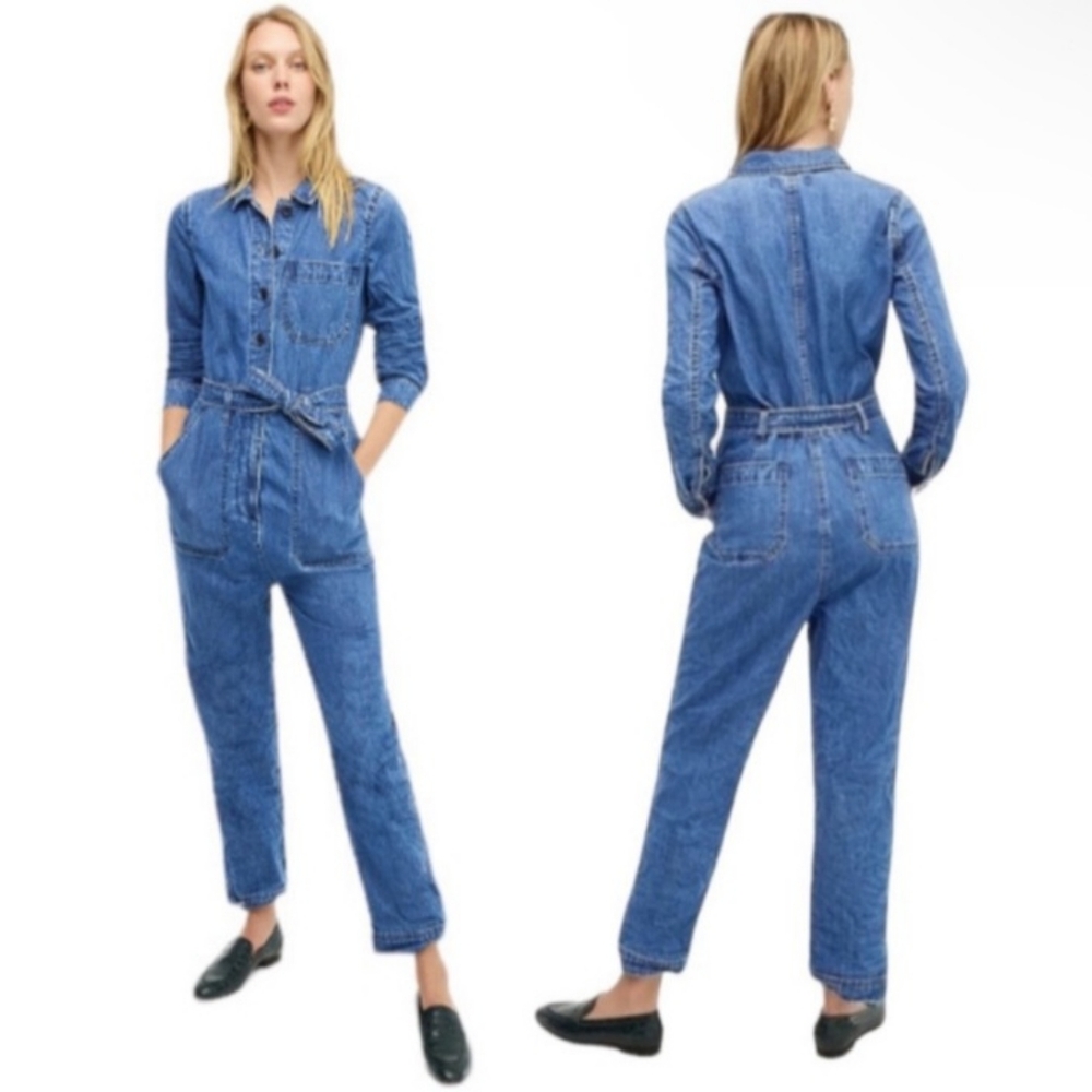 J. Crew Point Sur Denim Utility Jumpsuit Size 2 One Piece